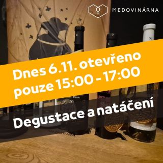 DNES OTEVŘENO JEN DO 17:00 Z důvodu přípravy a natáčení řízené degustace s výrobcem je prodejna otevřena ve čtvrtek 6.11....